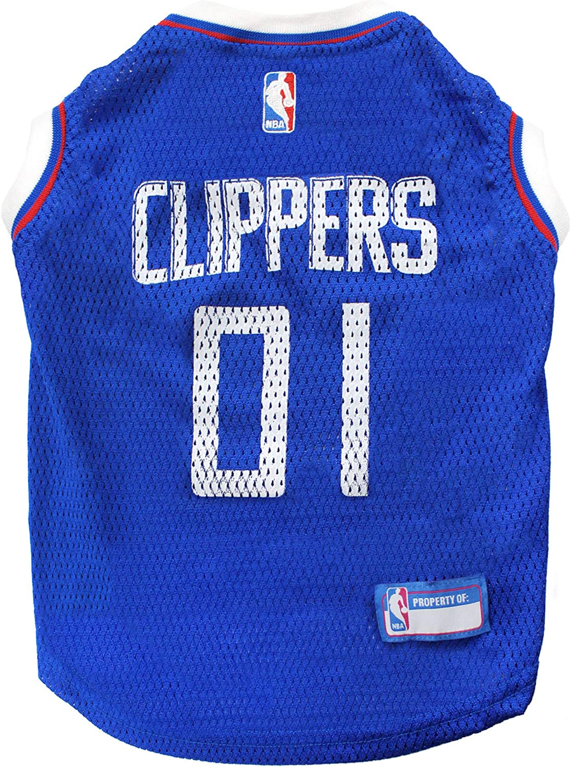 NBA LOS ANGELES CLIPPERS DOG Jersey, Small - Tank Top Basketball Pet Jersey